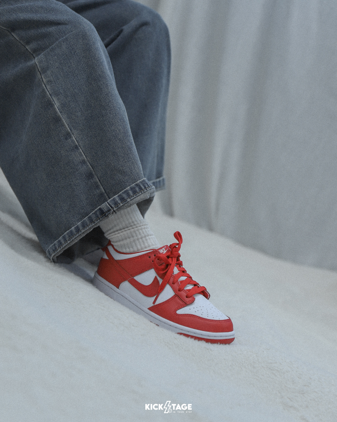 大童鞋 女生尺寸 NIKE DUNK LOW GS 'White University Red' 紅白 經典 休閒鞋【FB9109-119】