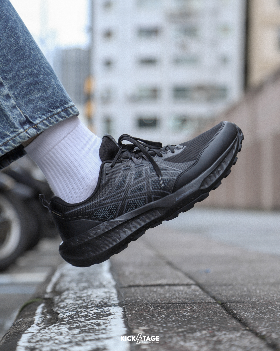 男鞋 ASICS GEL-SONAMA 8 GTX GORE-TEX 全黑 黑魂 防水 緩震 越野跑鞋 慢跑鞋【1011B977-002】