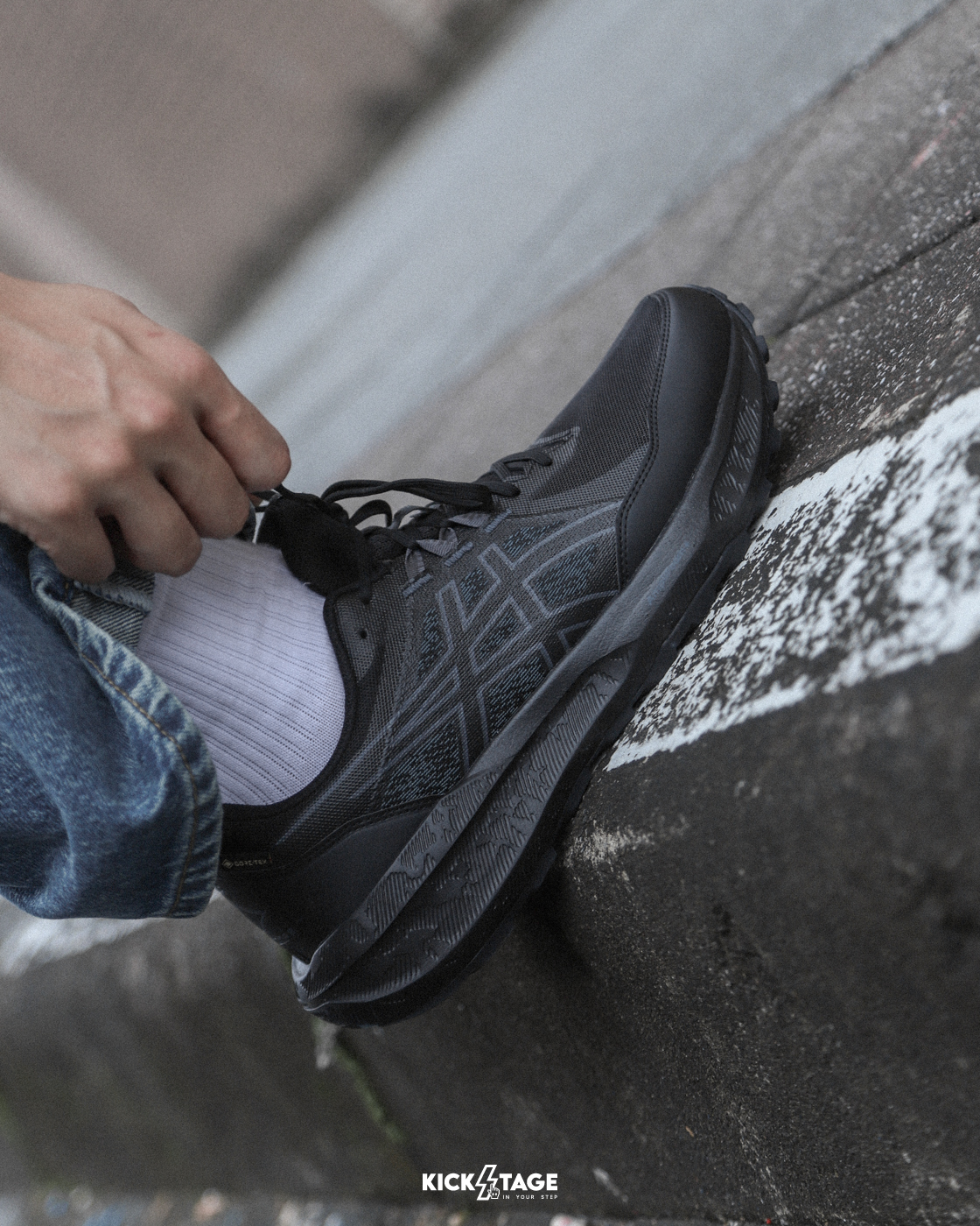 男鞋 ASICS GEL-SONAMA 8 GTX GORE-TEX 全黑 黑魂 防水 緩震 越野跑鞋 慢跑鞋【1011B977-002】
