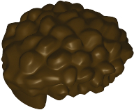 80682 Minifigure, Hair Male, Coiled with Short Straight Sides