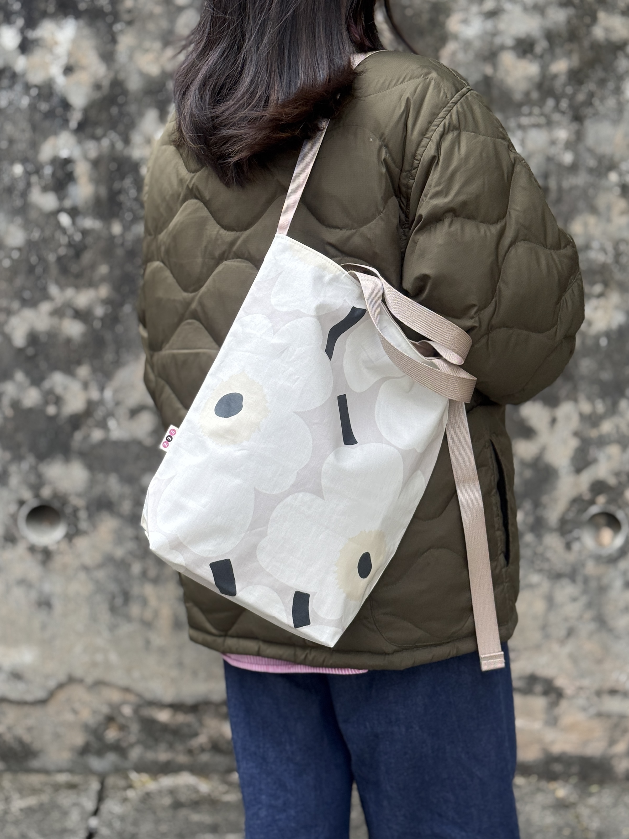 3 way easy tote | marimekko waterproof fabric | white