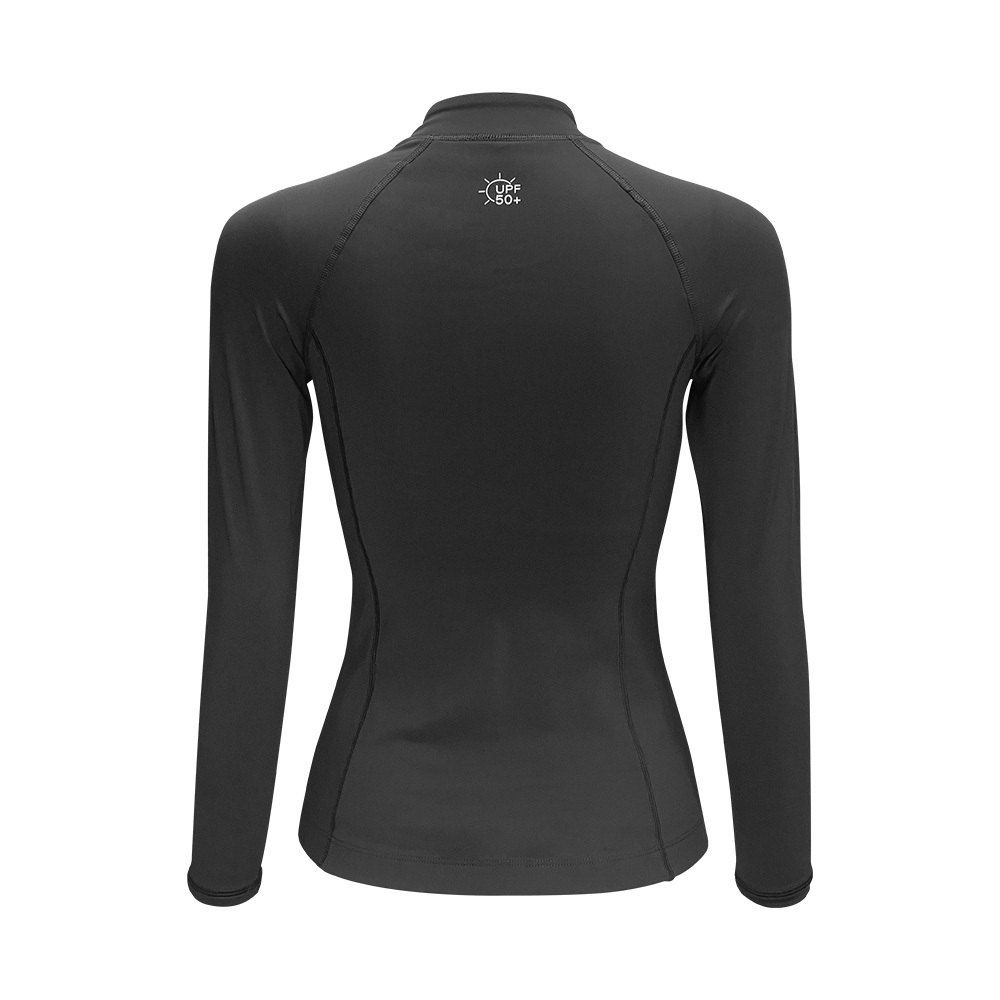 1mm 女士抗水抓毛游泳保暖夾克 - 黑