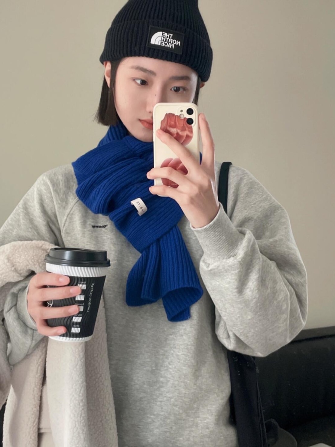 THE NORTH FACE 方標LOGO 尼龍 絨線 毛帽 王嘉爾同款