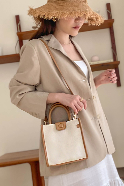 標語設計帆布小方包