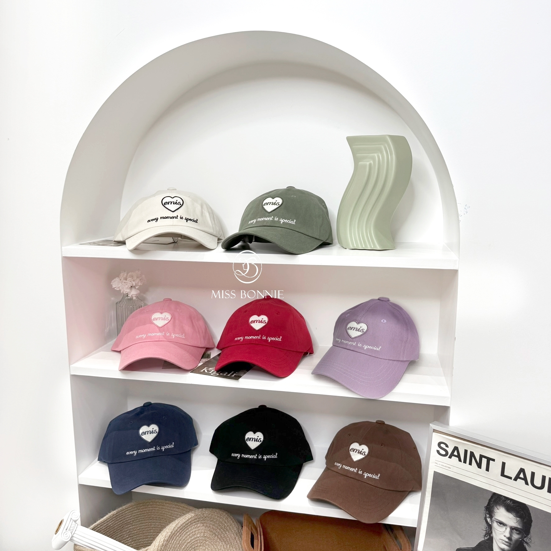 Emis愛心標Logo棒球帽(現貨7色)
