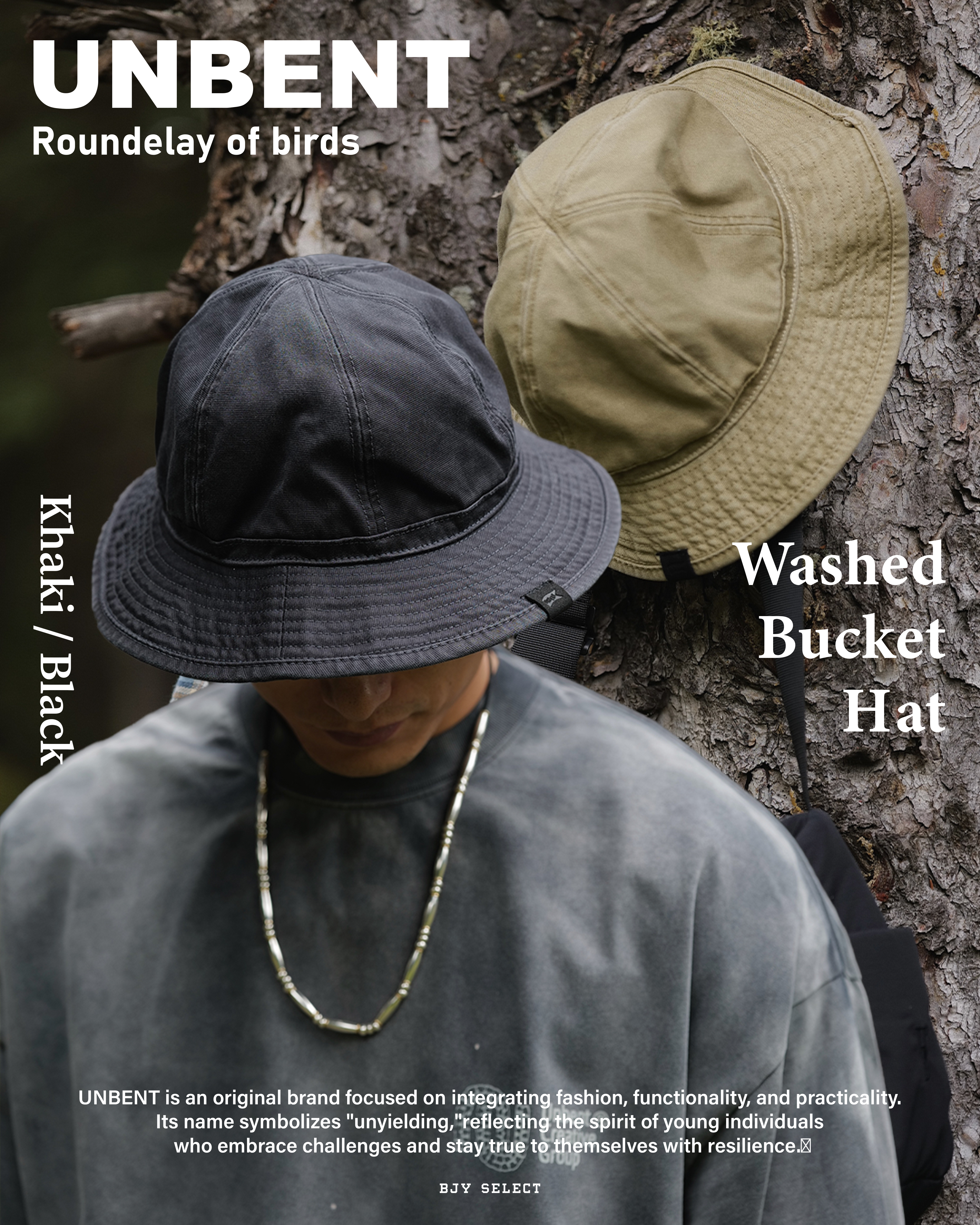 #預購 UNBENT 24AW 日系 復古 水洗 漁夫帽 遮陽帽 2色