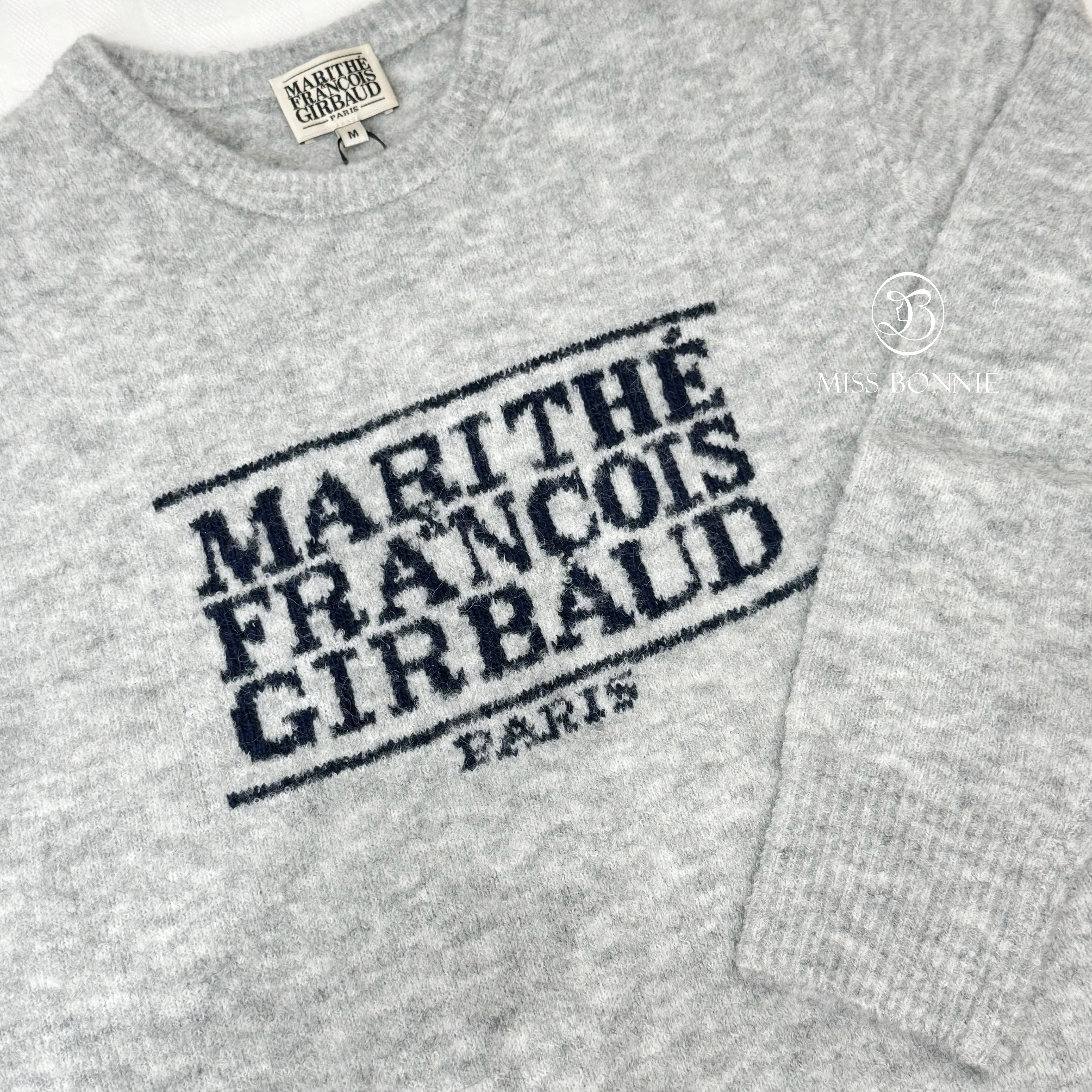 MFG毛絨絨針織大標長版上衣(淺灰/LIGHT GRAY)