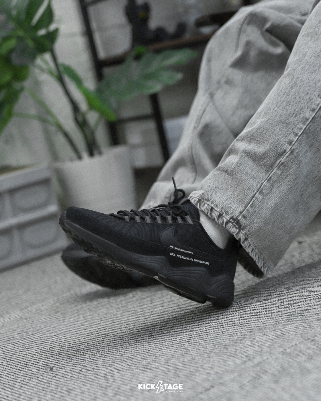 <連線代購商品>聯名款 Nike Air Zoom Spiridon x Fragment 'Black' 藤原浩 黑色 低筒 休閒鞋【HF5455-001】