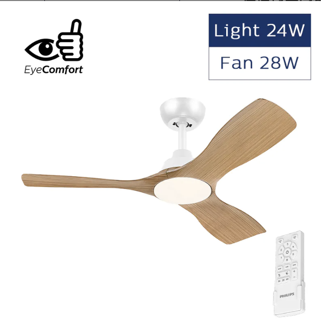 Philips Olas 木質天花風扇燈