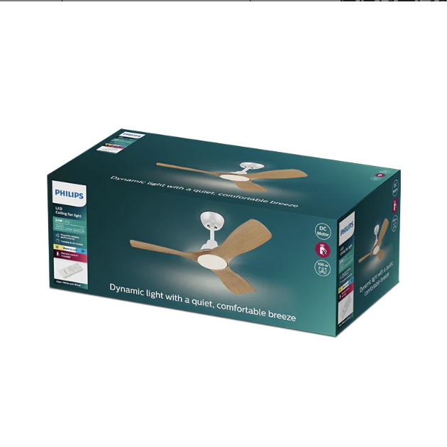 Philips Olas 木質天花風扇燈