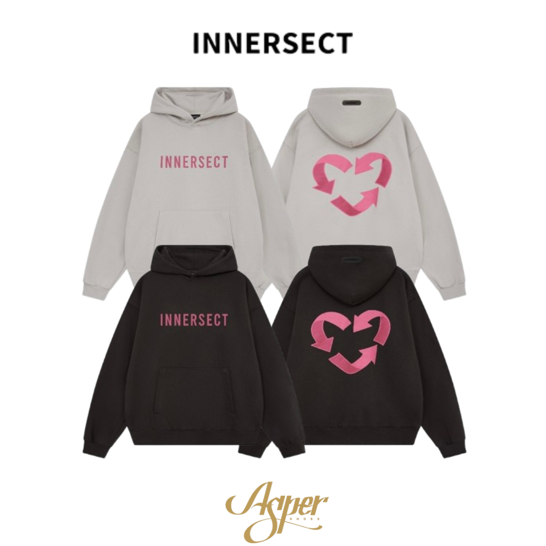 INNERSECT 環保永續 箭頭 愛心 連帽上衣 帽T INN24FWTHD382