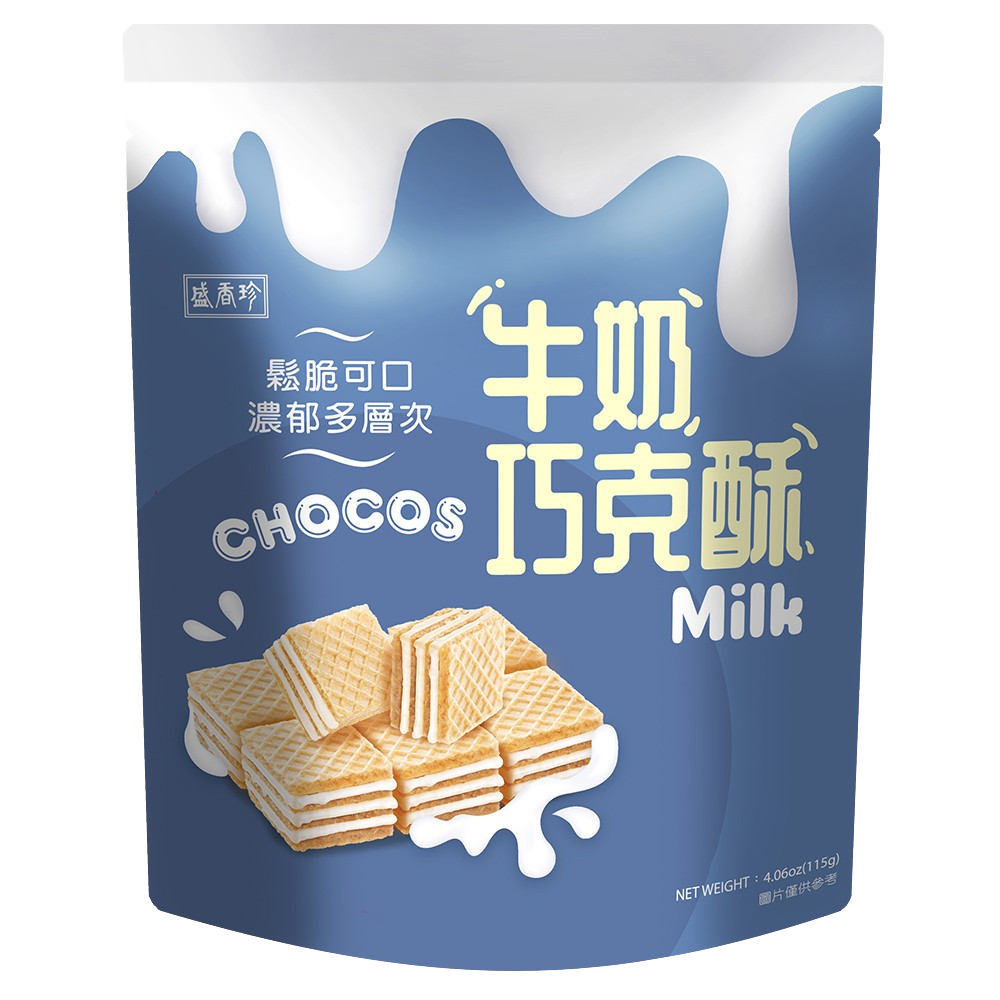 【盛香珍】牛奶巧克酥115g