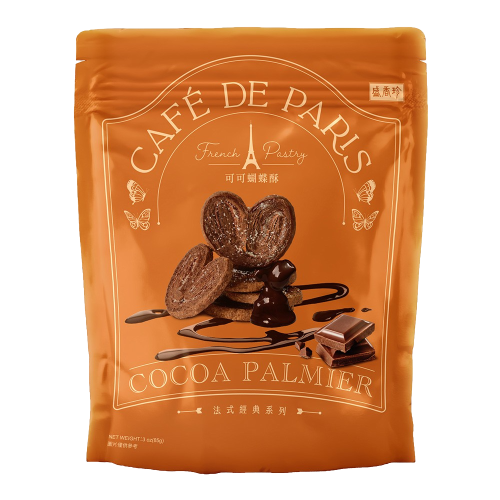 【盛香珍】可可蝴蝶酥85g