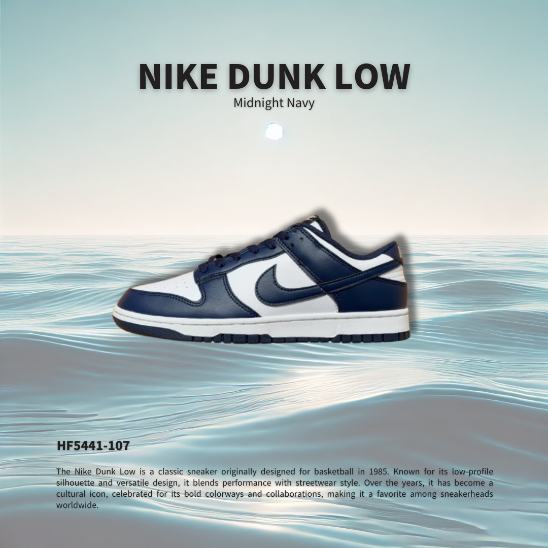 "調貨" Nike Dunk Low "Midnight Navy" 午夜海軍藍 白藍 男鞋 HF5441-107