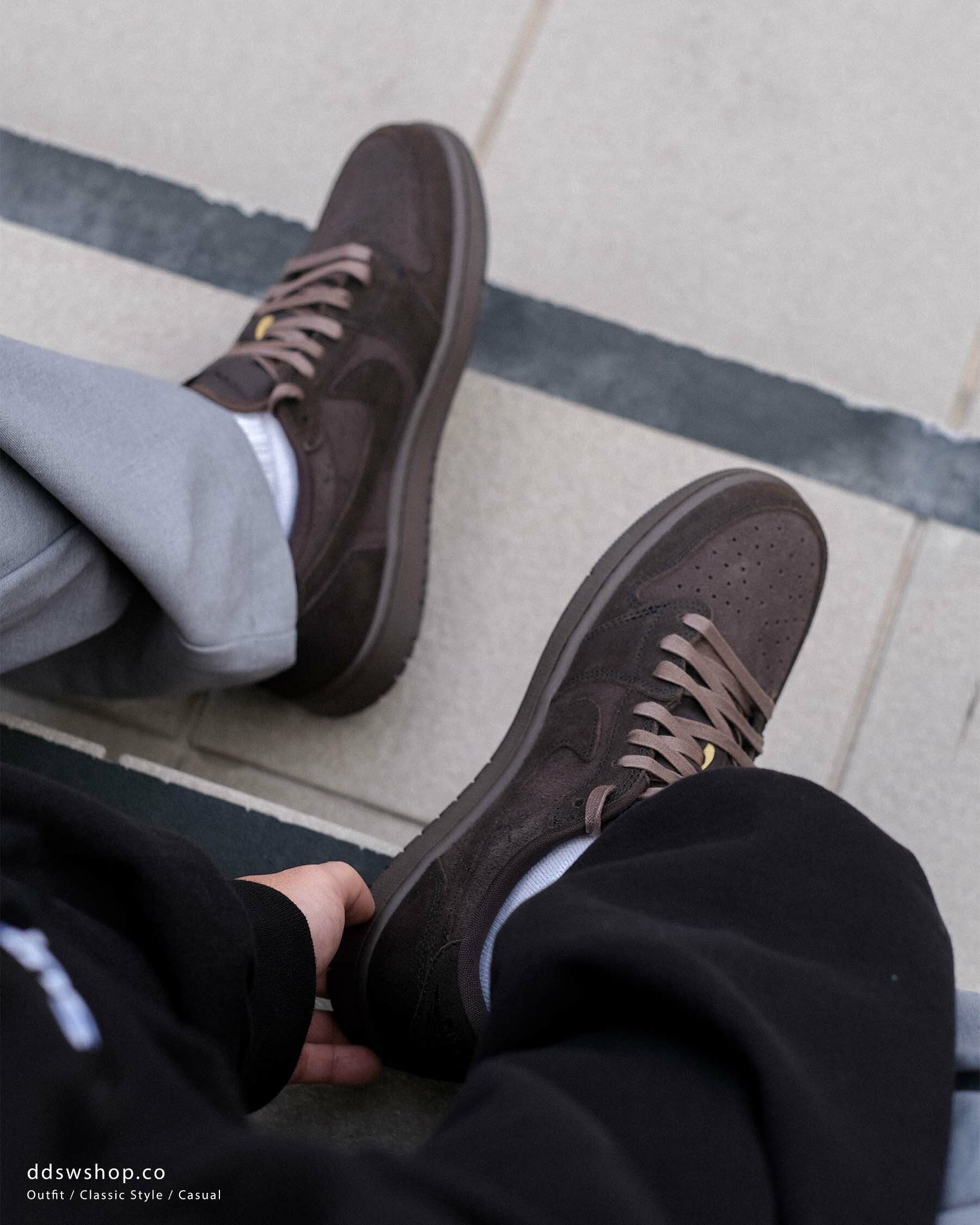 "代購" TRAVIS SCOTT x AIR JORDAN 1 LOW ''VELVET BROWN'' 絲絨摩卡 倒鉤9.0 男鞋 DM7866-202