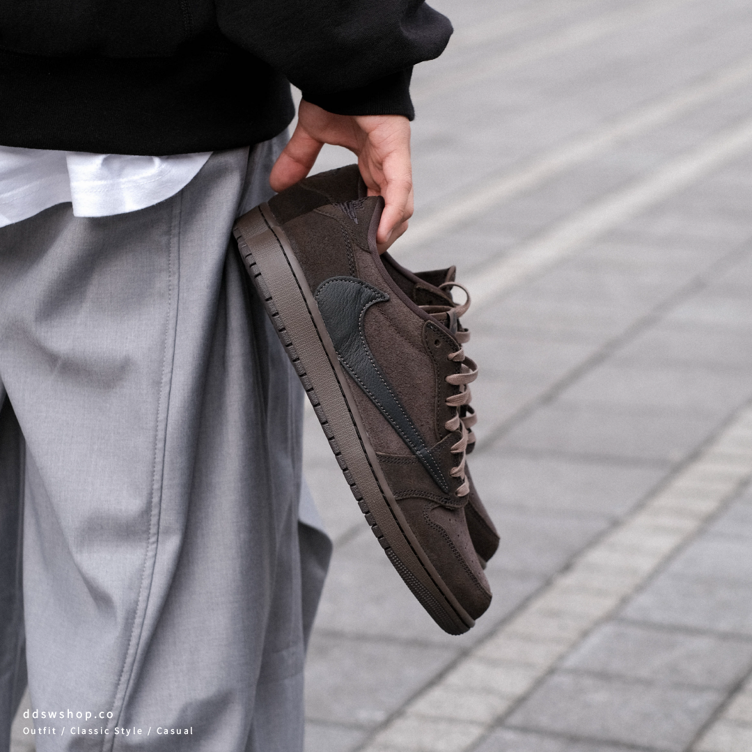 "代購" TRAVIS SCOTT x AIR JORDAN 1 LOW ''VELVET BROWN'' 絲絨摩卡 倒鉤9.0 男鞋 DM7866-202