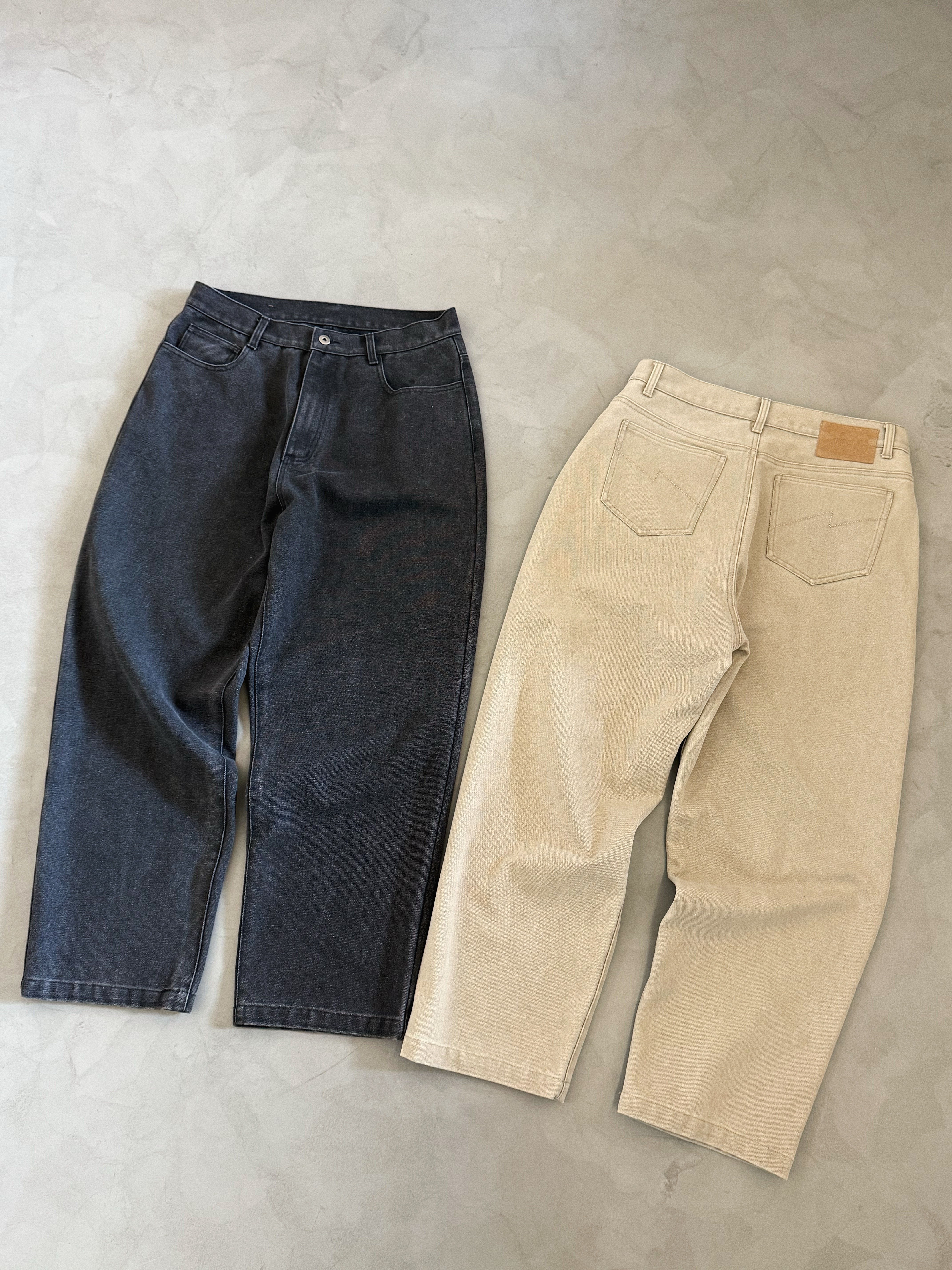 Unbent 24a/w 秋冬水洗帆布錐形褲