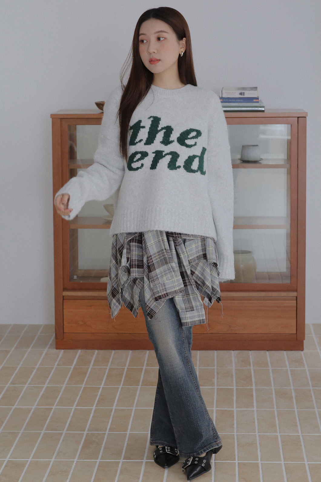 Hand Check Skirt #短裙