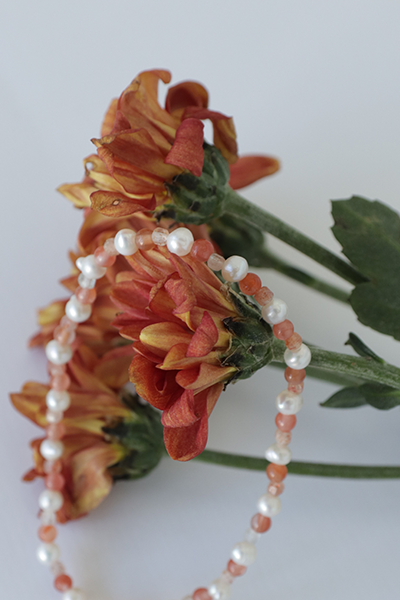 Love Dreamer ｜草莓晶珍珠可調式手鍊