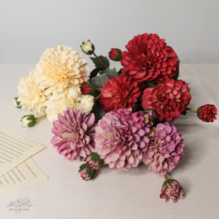 手札油畫大麗菊   4色