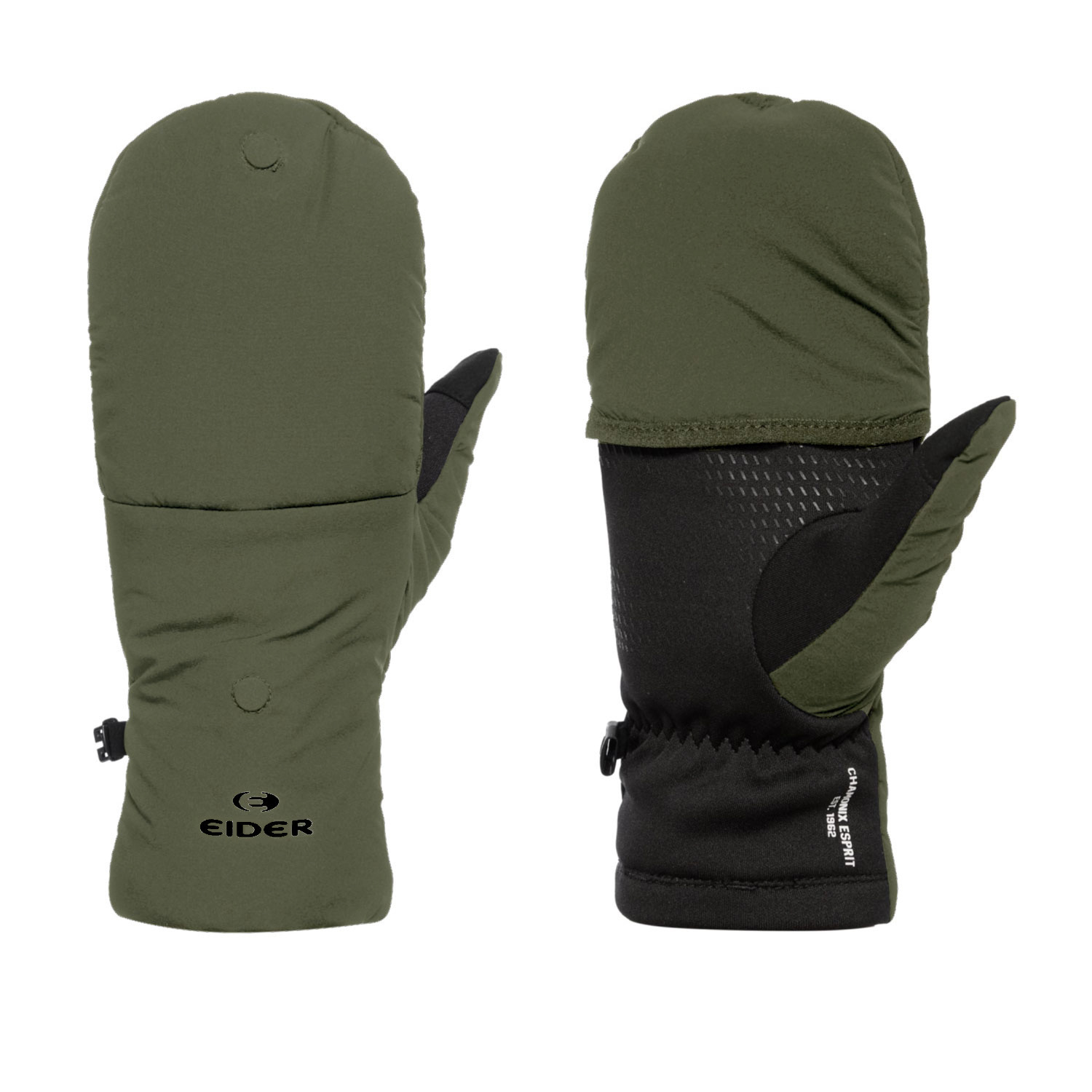 【EIDER】2-Way保暖透氣手套/24EDUW24V08-[經典黑、抹茶綠]