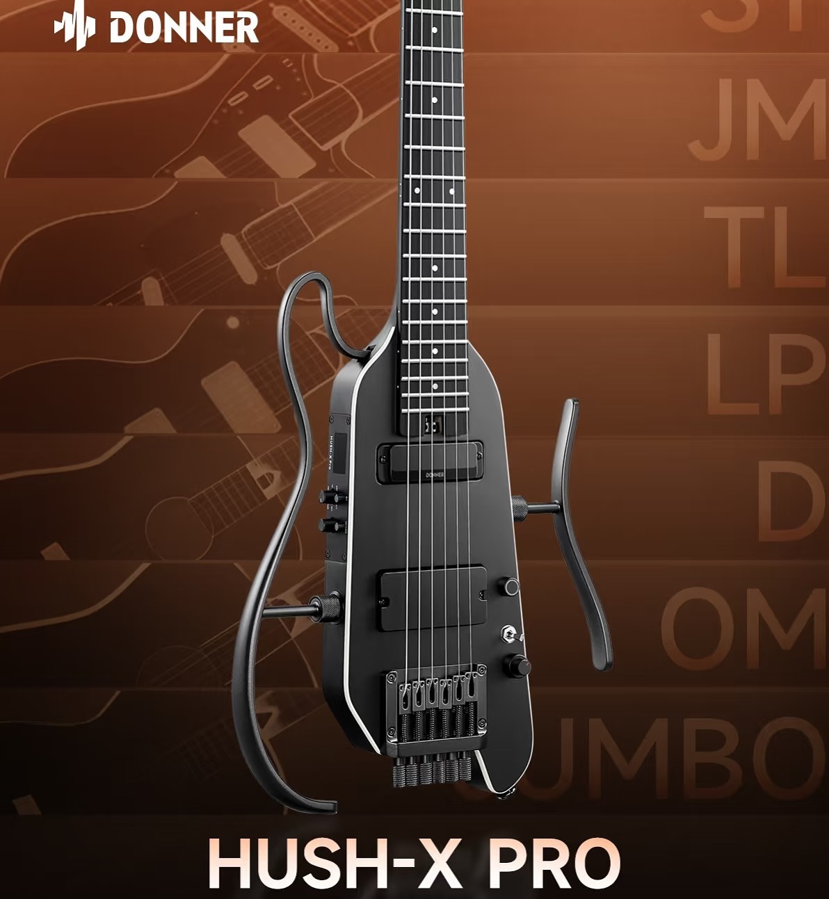 Donner HUSH X PRO 升級版內置效果器多功能靜音電吉他