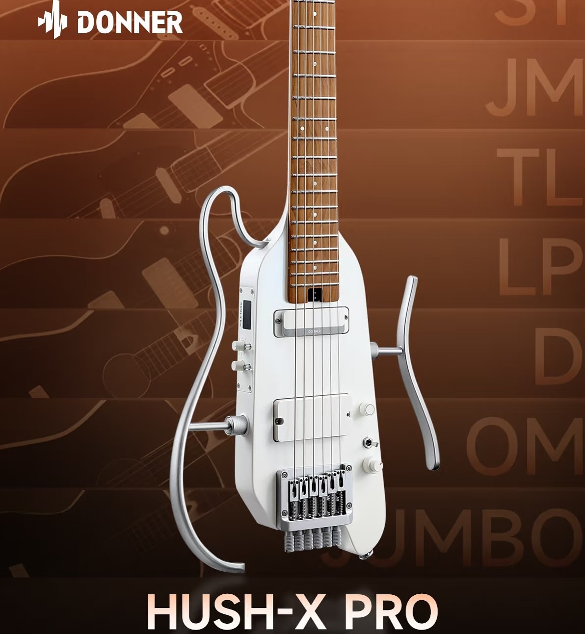 Donner HUSH X PRO 升級版內置效果器多功能靜音電吉他