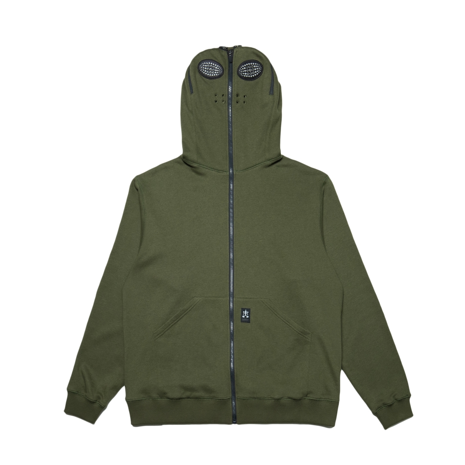 反光矚目連帽外套-綠