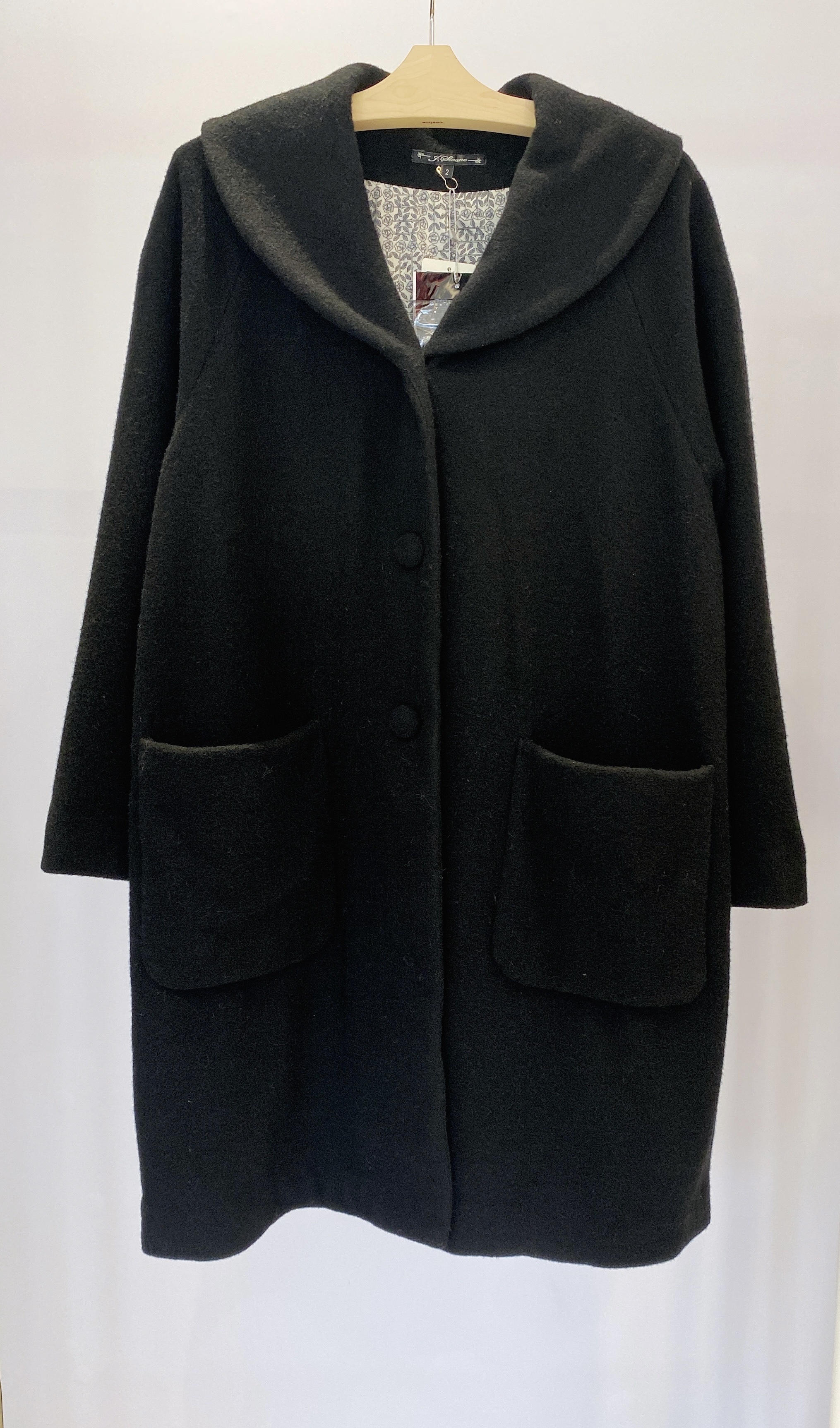 花布內裡長版外套