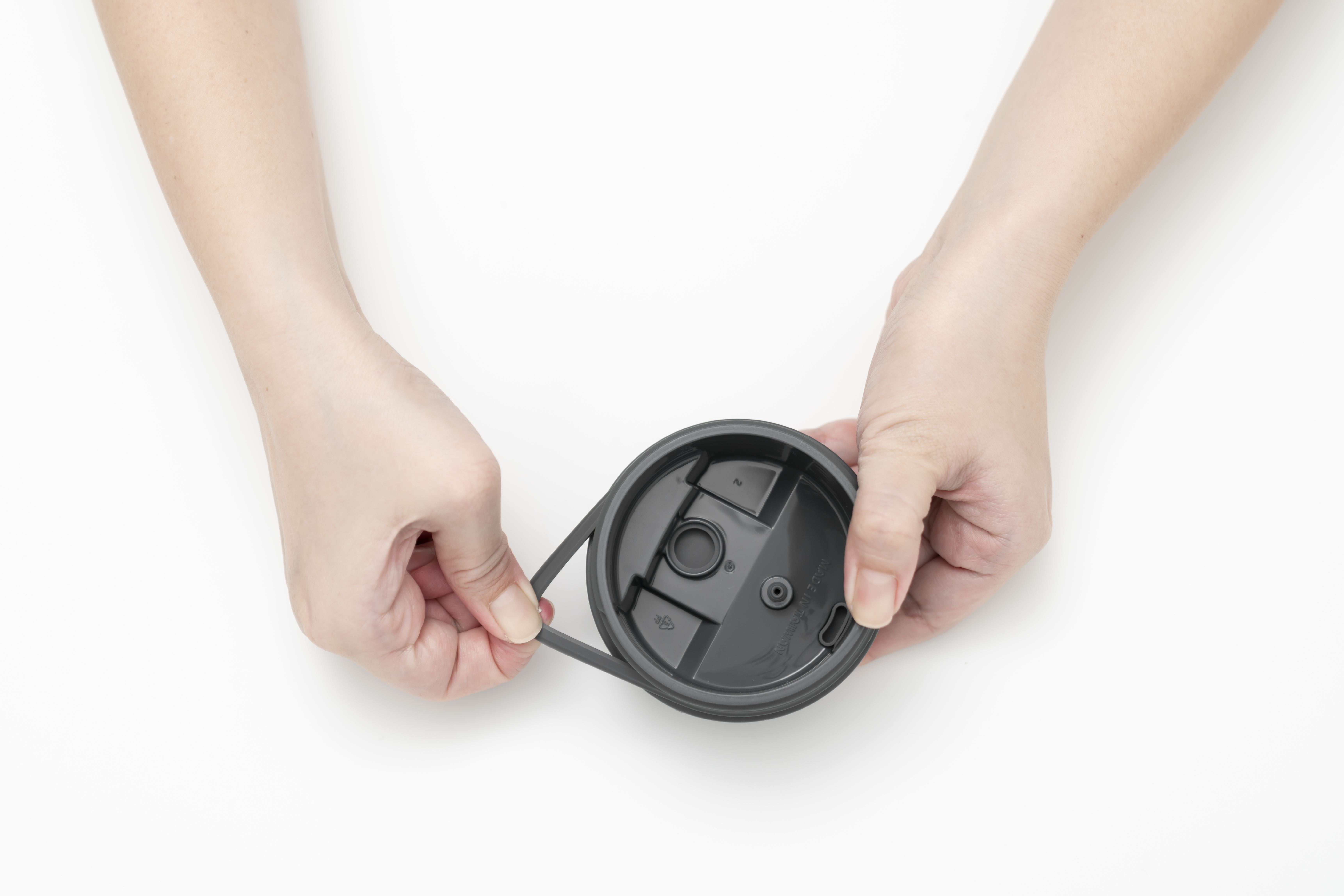 撞色杯-杯蓋專用矽膠墊圈3件組｜深灰色