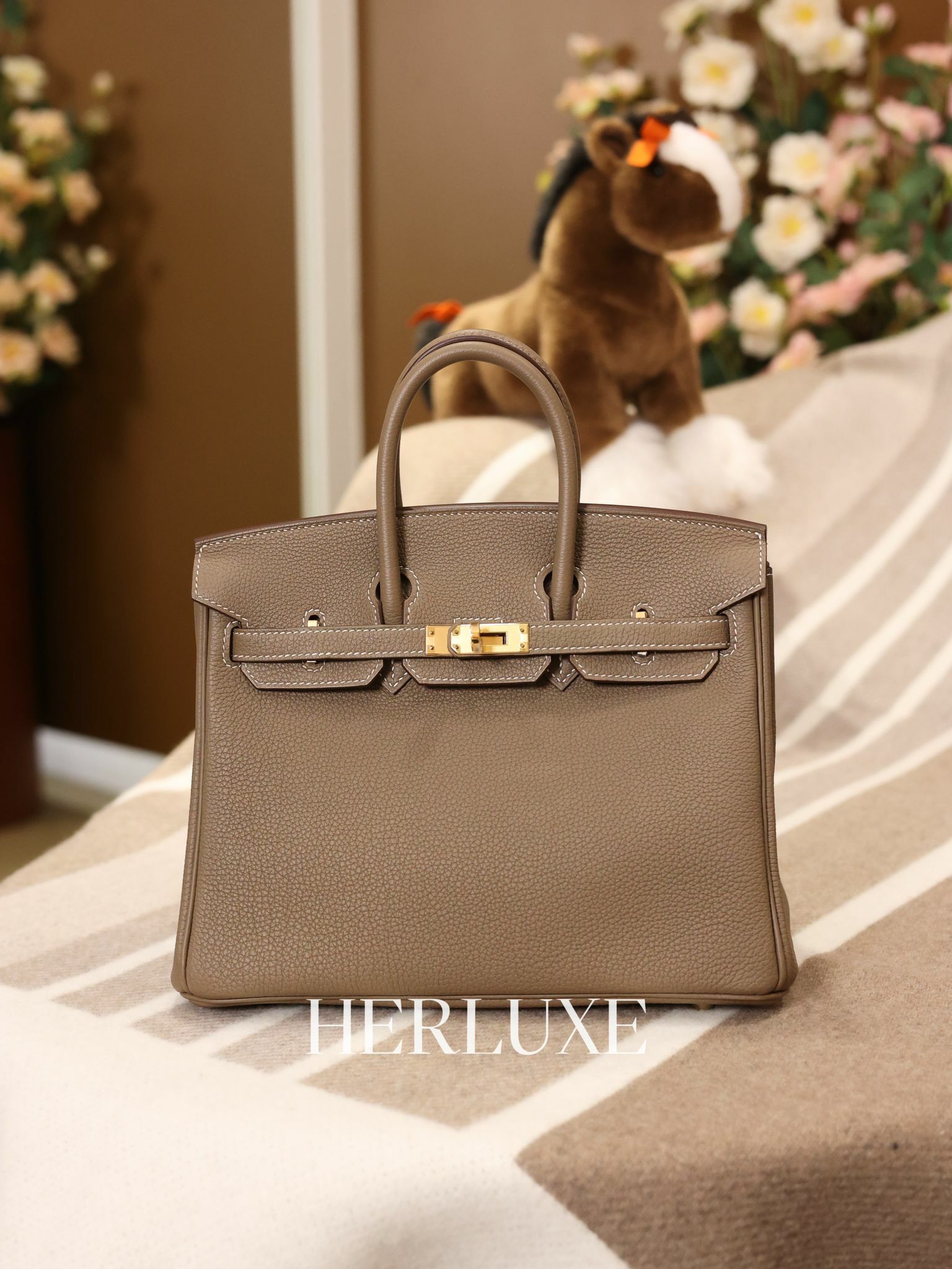 Birkin 25 18 etoupe cc togo U （二手 99% new）
