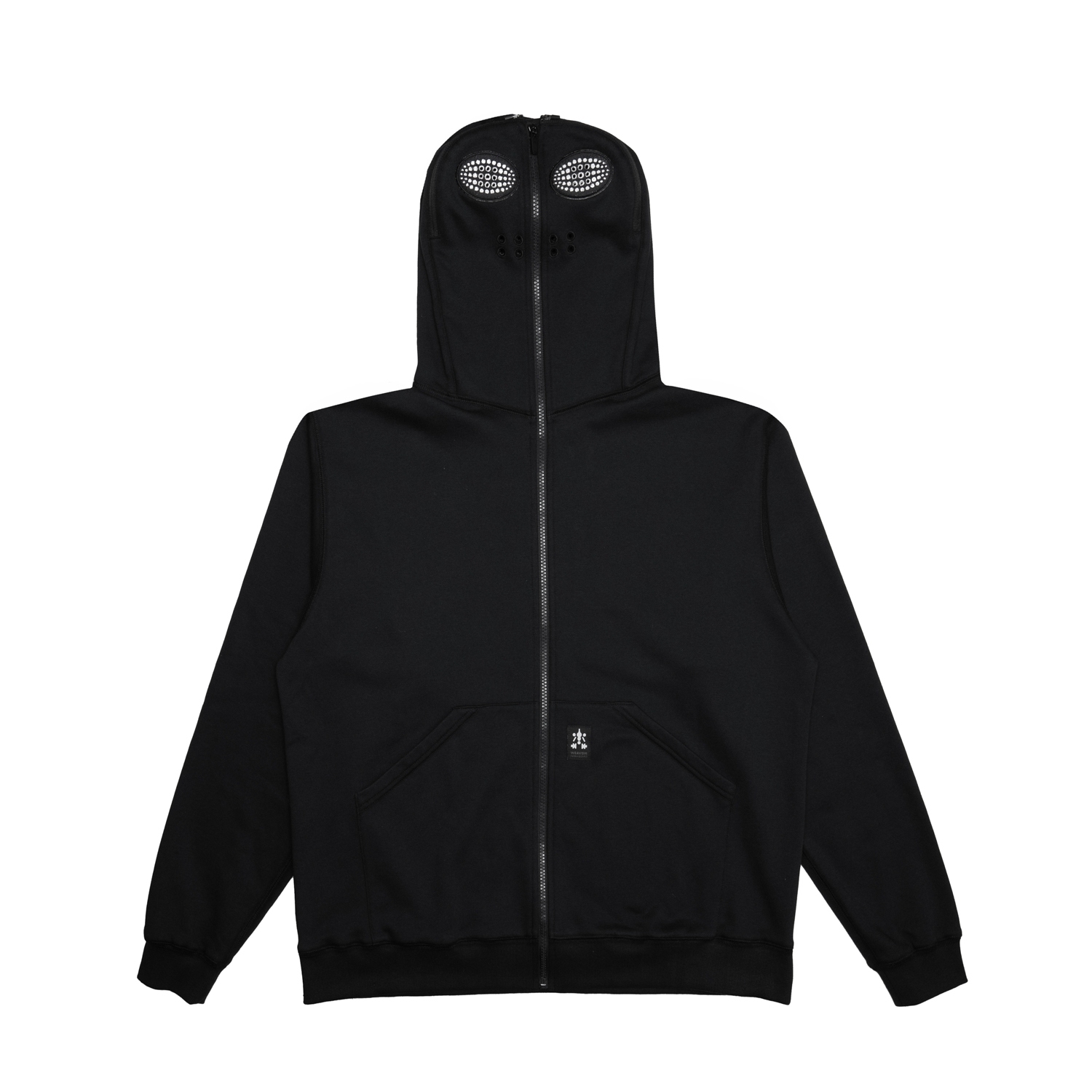 反光矚目連帽外套-黑