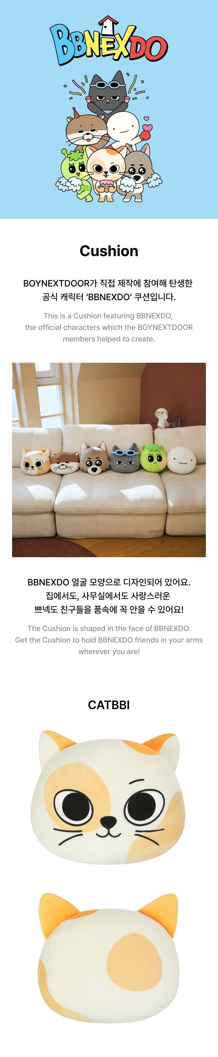 新品未開封(袋訳有)BOYNEXTDOOR BBNEXDO クッション　ソンホ 新品未開封(袋訳有)BOYNEXTDOOR BBNEXDO クッション ソンホ