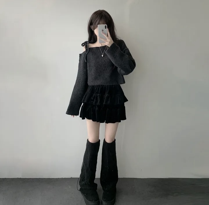 Creamy Ribbon Knit Top