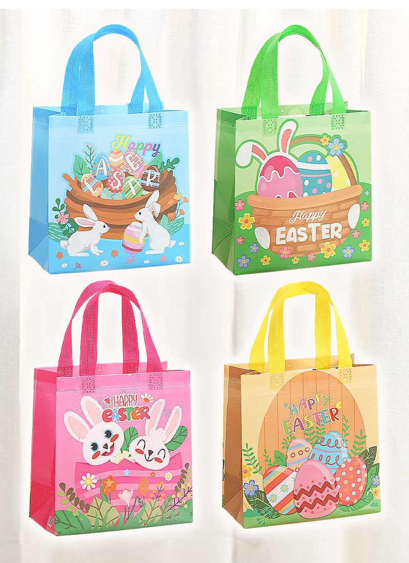 復活節不織布袋卡通兔子禮物包裝袋 ES0809