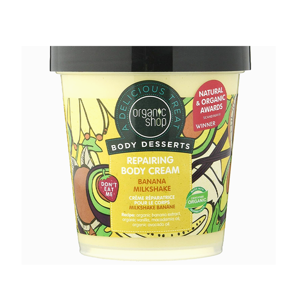 Organic Shop　Body Desserts香蕉奶 昔修復身體乳450ml