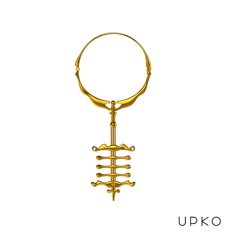 UPKO 候鳥金屬項圈+四指夾套裝