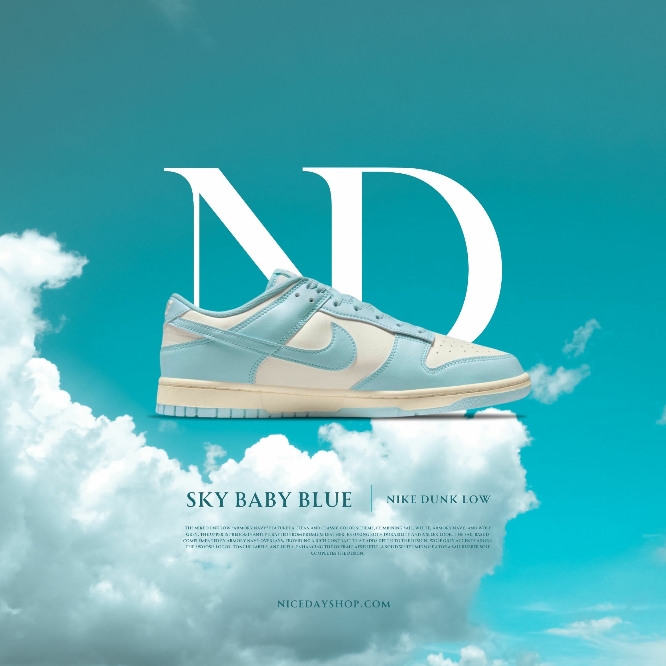 NICEDAY 代購 Nike Dunk Low 天空藍 男款 HF5441-103