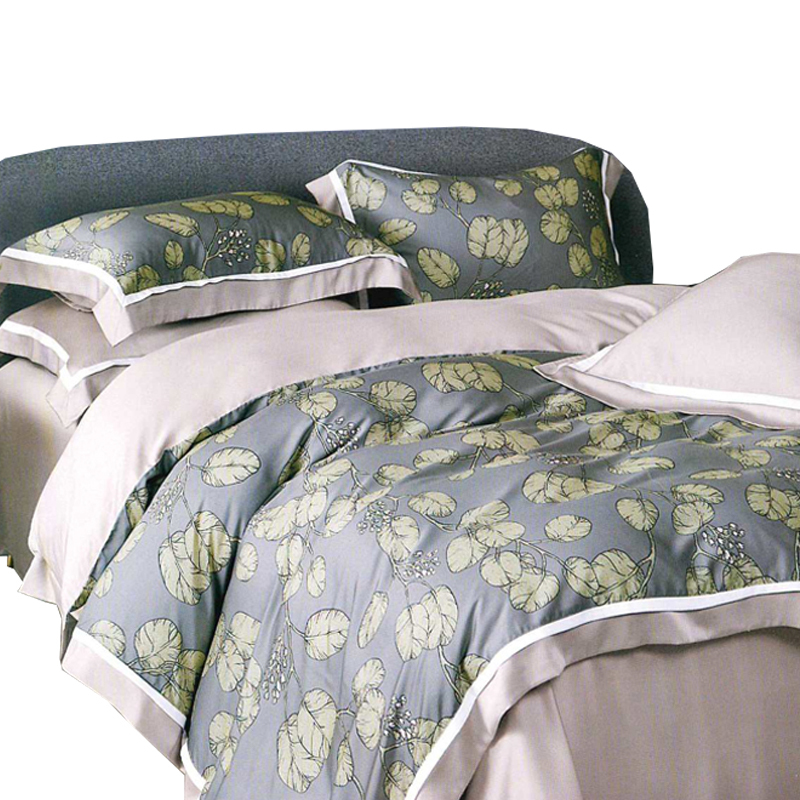 【藍貓Blue cat】60支天絲鋪棉款床包+兩用被套組(多色任選)