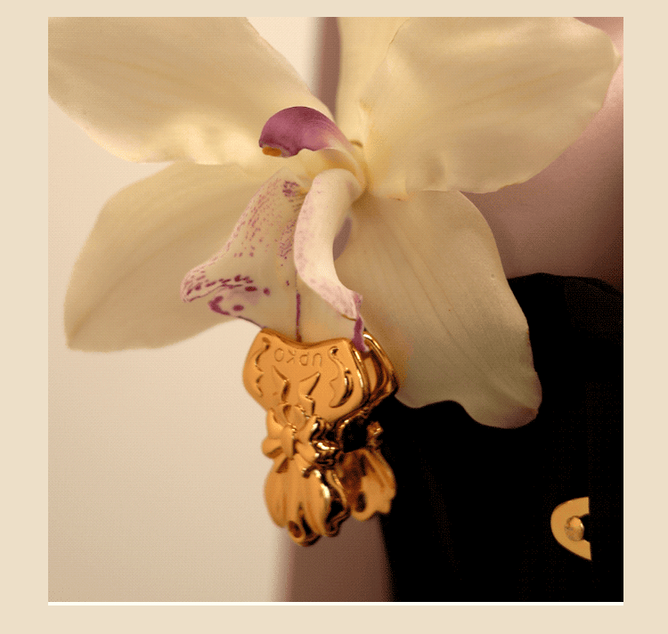 UPKO 蝴蝶結貝殼乳夾