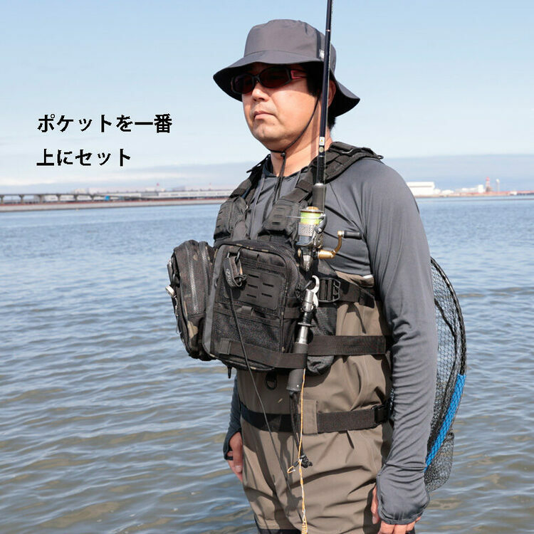 ウェア PF-09 Slide Pocket Floating Game Vest LITTLE OCEAN PF-09 Slide Pocket Floating Game Vest