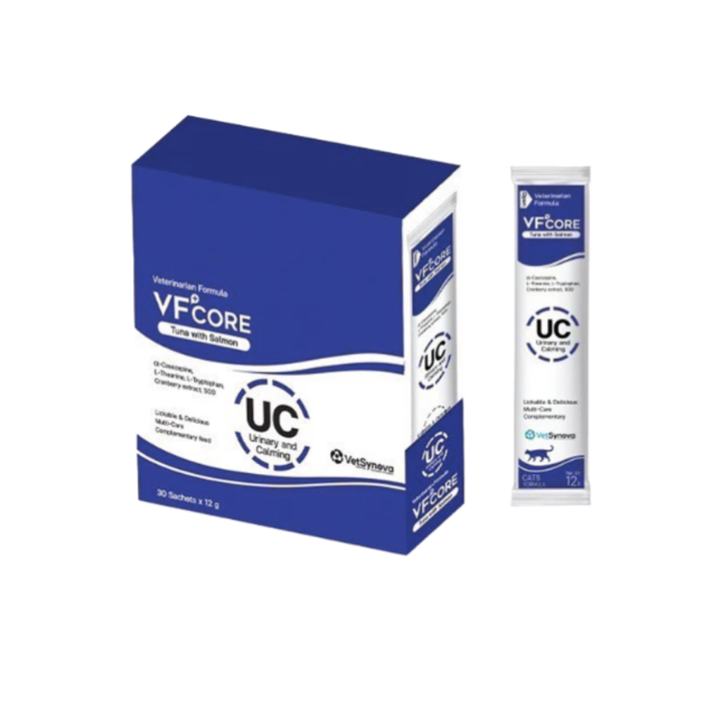 VF+CORE - UC 泌尿健康及鎮靜 - 貓咪吞拿魚配三文魚肉泥 (12g x 30包 )