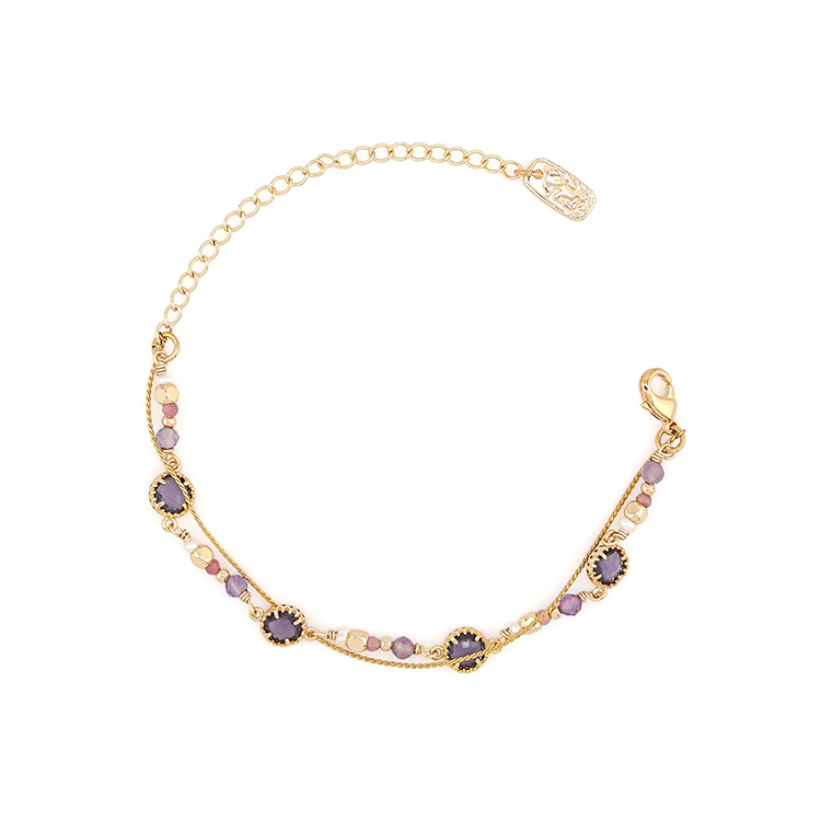 ｜貴人運｜星夜裡的人 • 極光 – 紫水晶 – 手鍊