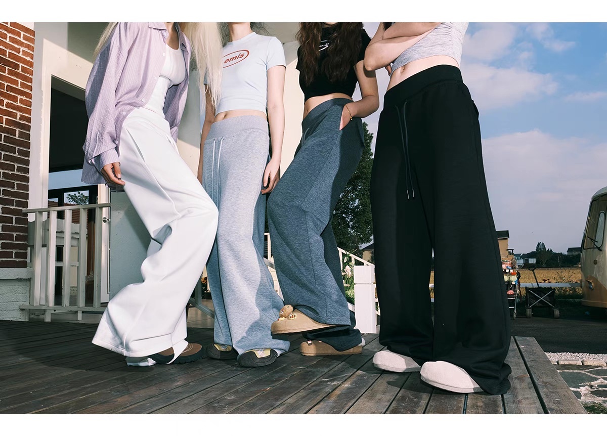 LEMANISM 素色 寬鬆  女款 棉褲