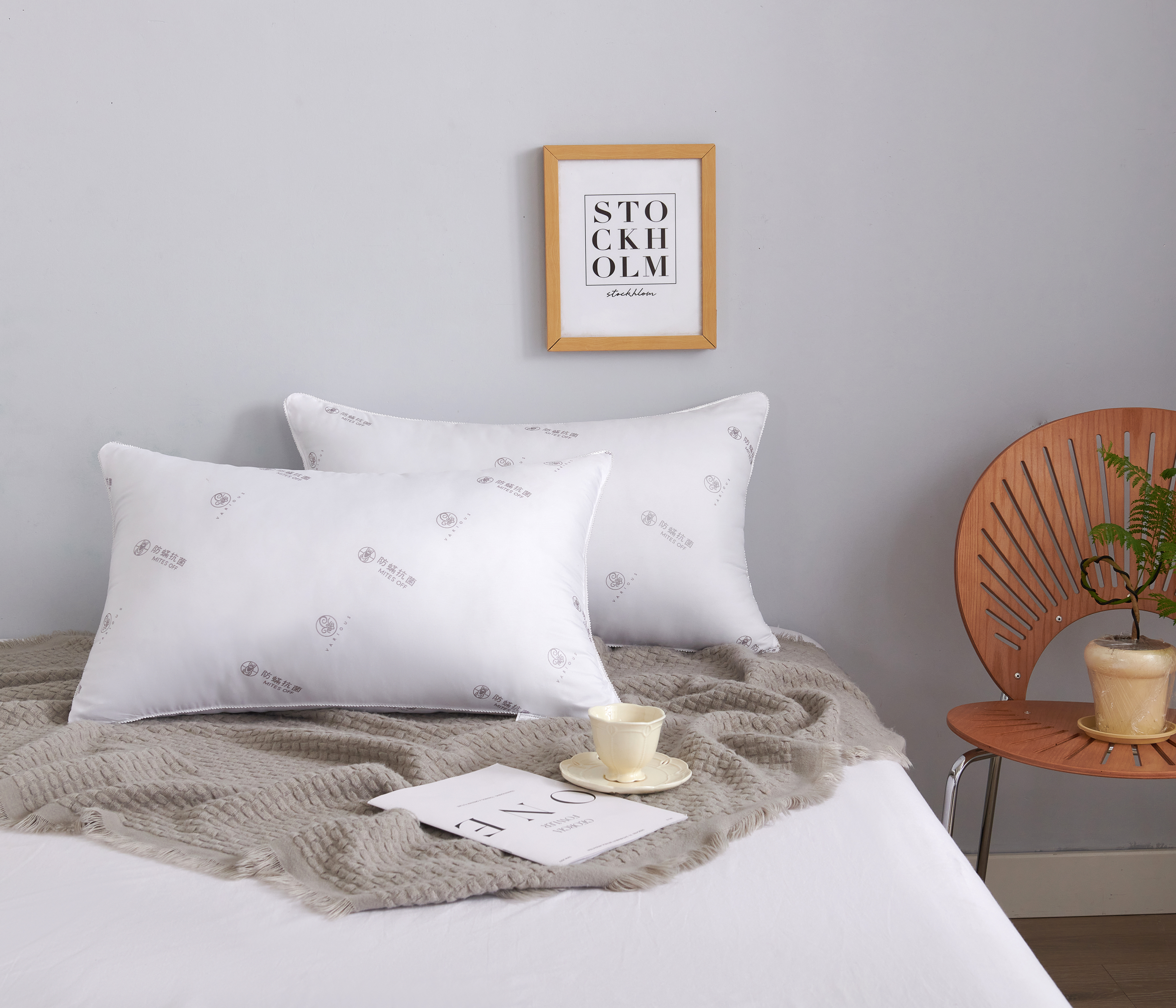 德國銀離子防瞞抗菌飯店枕(中低枕)