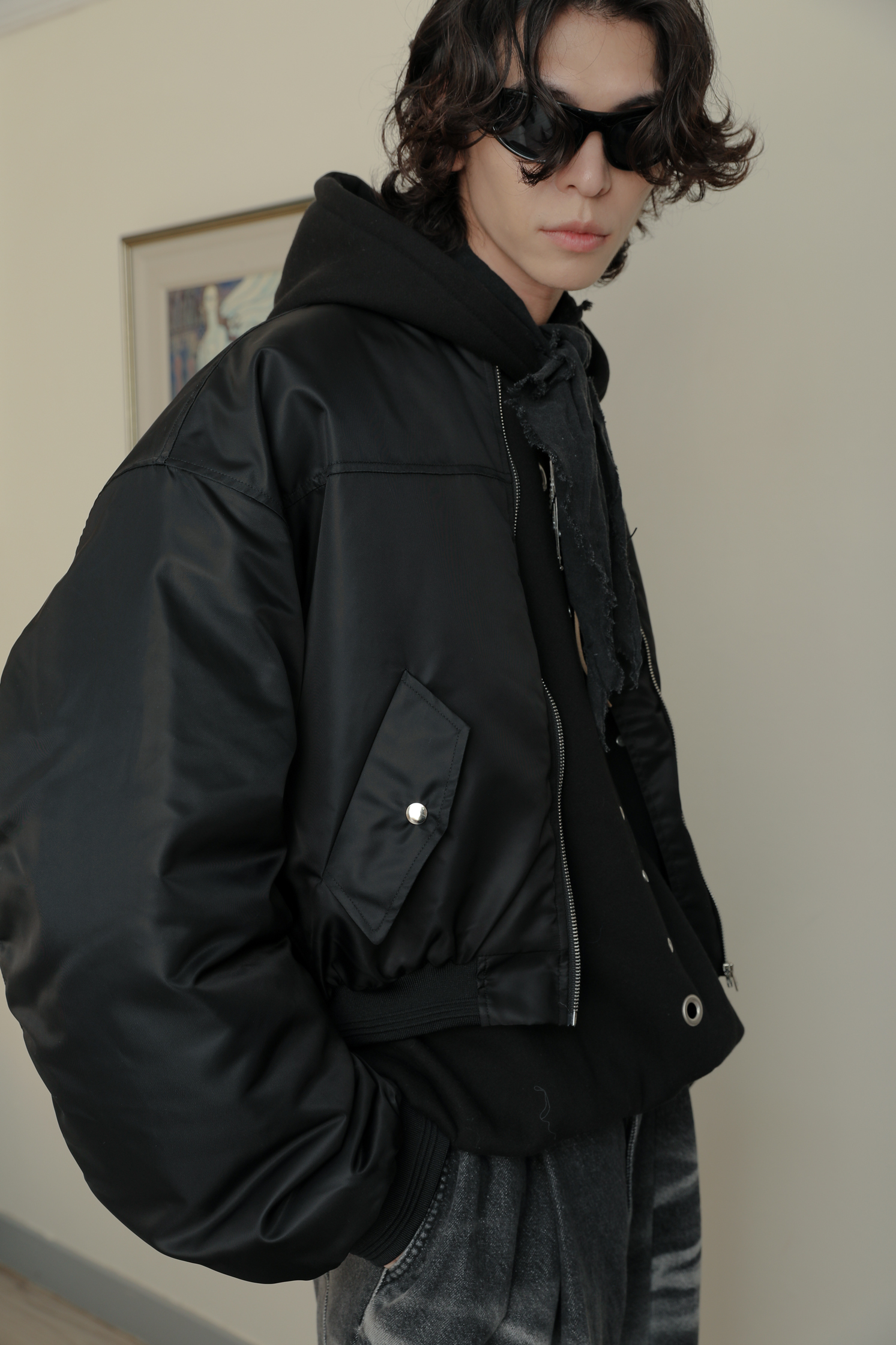 【Discount】3D Pocket Bomber Jacket #外套