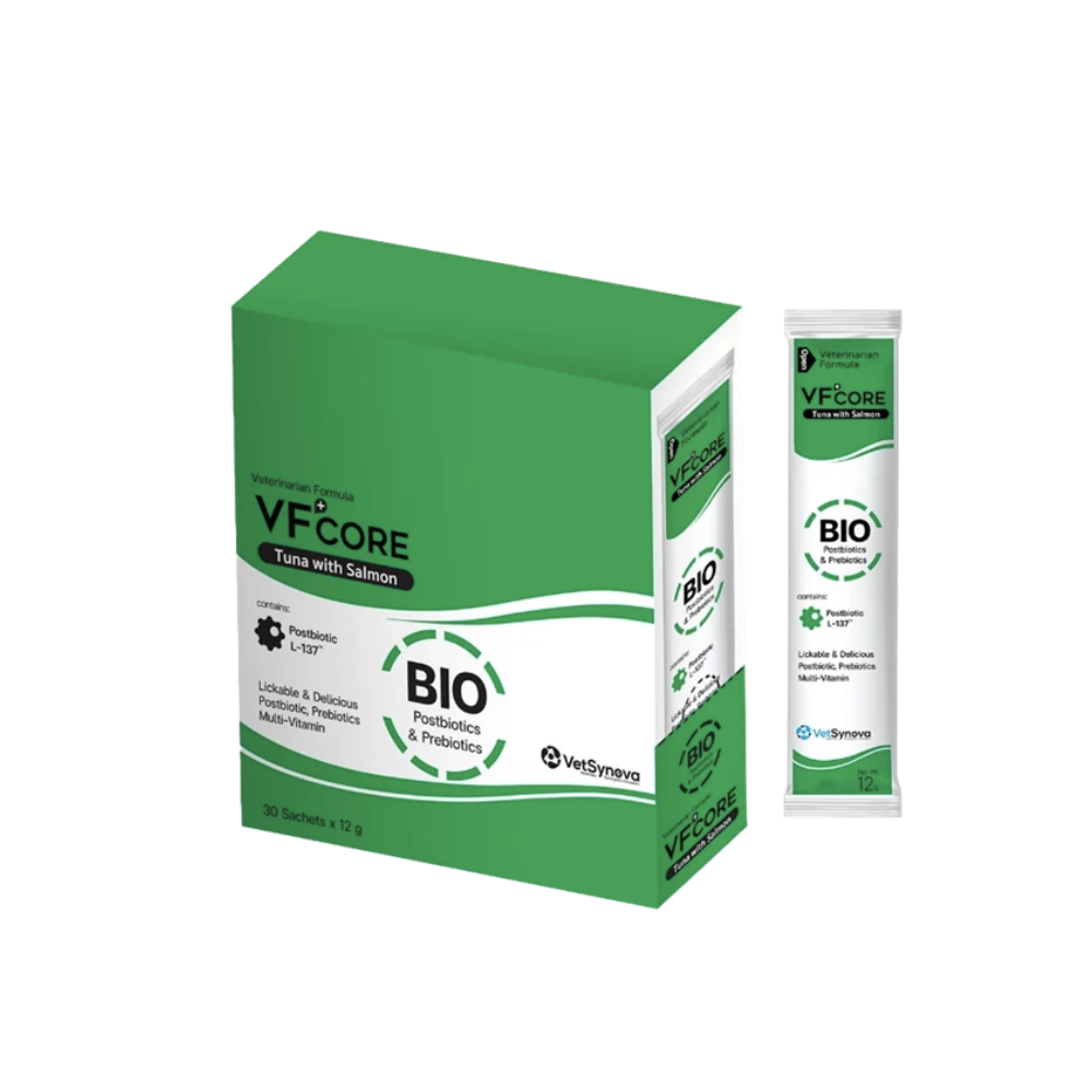 VF+CORE - BIO 腸道後生元及益生元-貓咪吞拿魚配三文魚肉泥  (12g x 30包 )