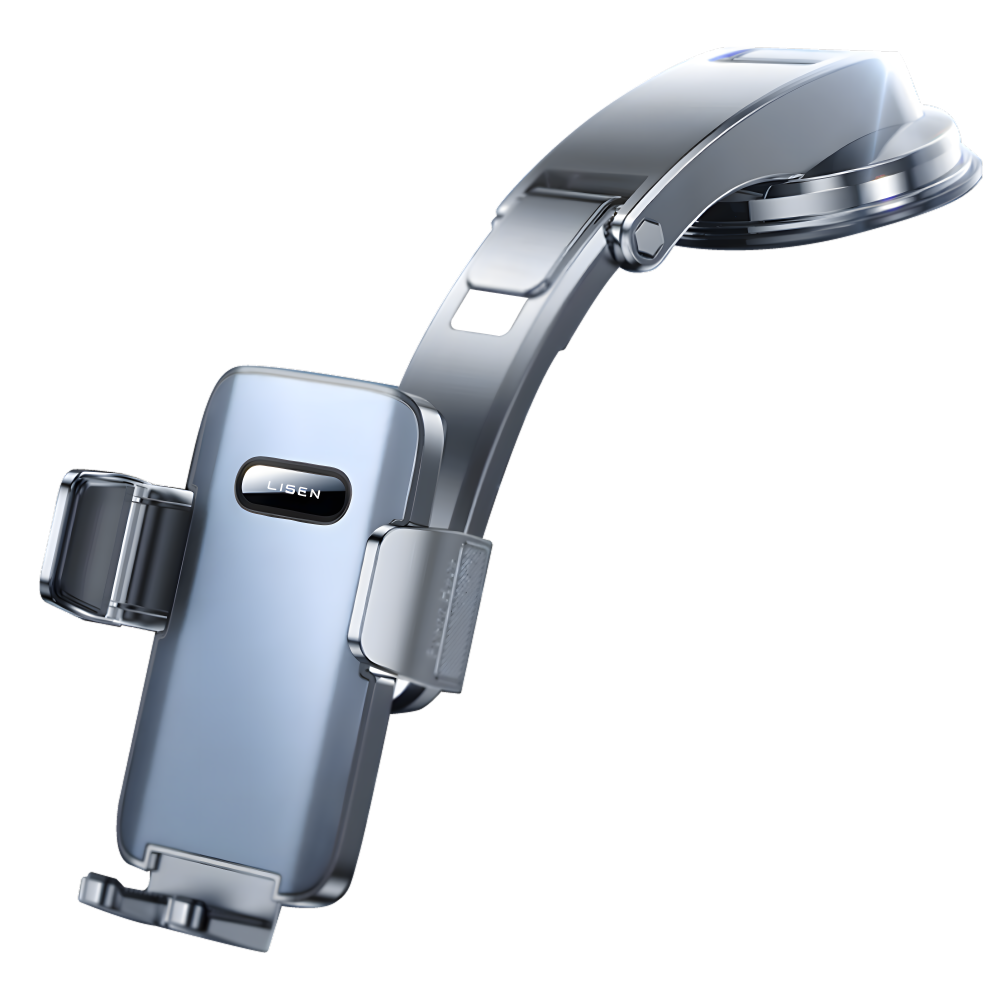 【Lisen】鐵俑夾臂手動鎖吸盤支架