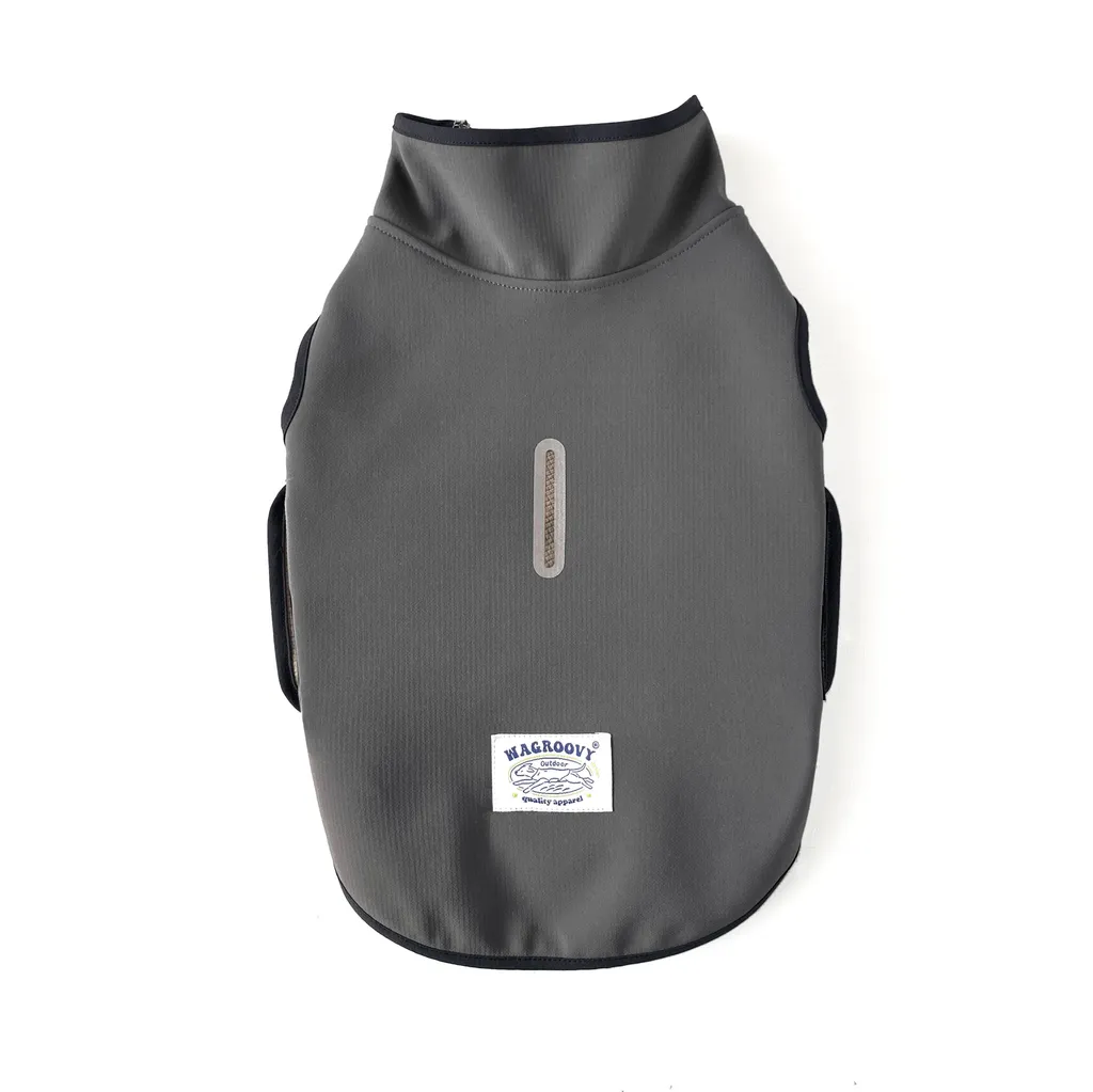 【Wagroovy時毛小孩】防潑水跑跑衣-PAO4系列(岩煙色）