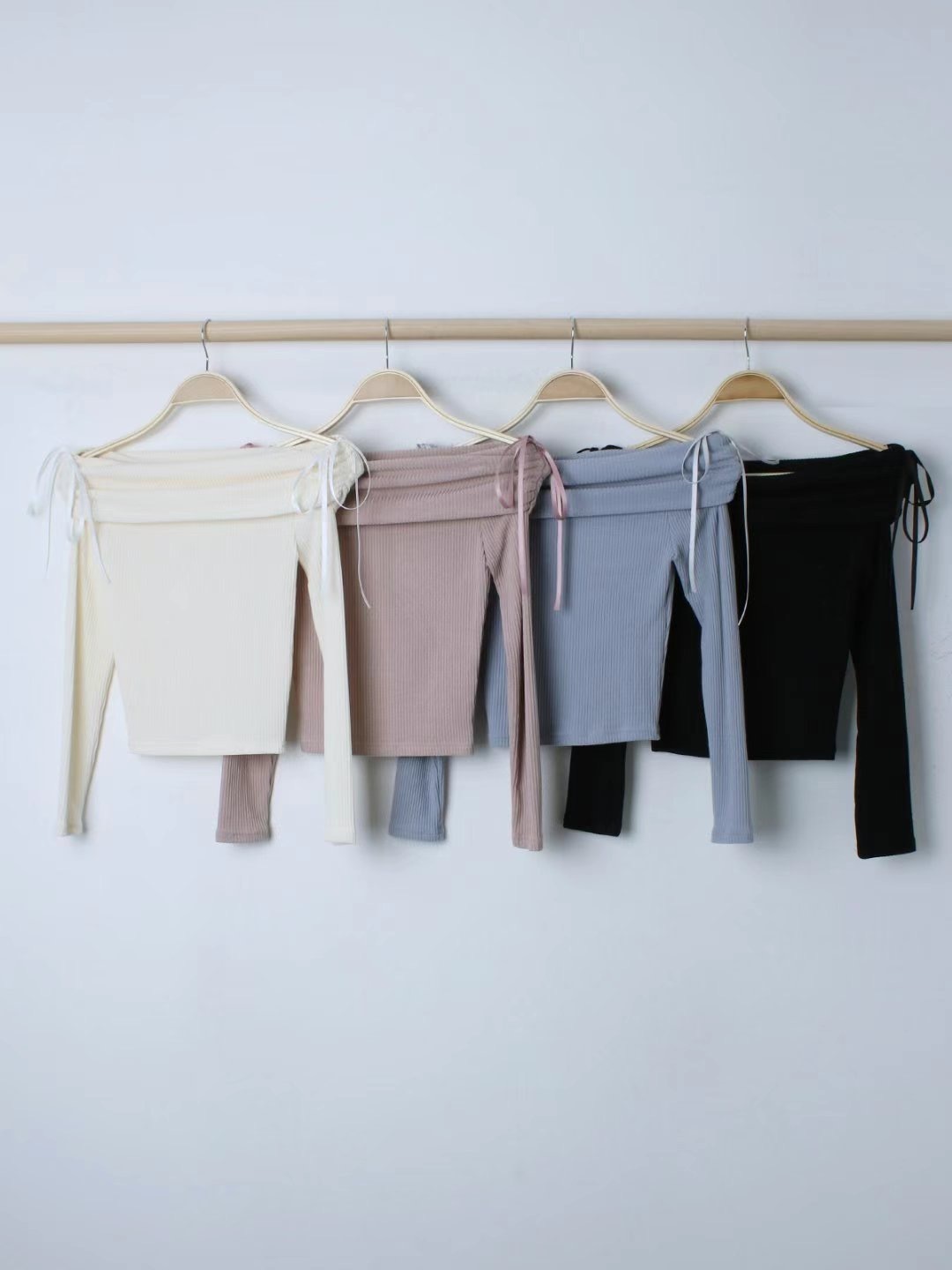 Off-Shoulder Ribbon Top